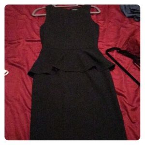 Banana Republic Black Peplum Work Dress
